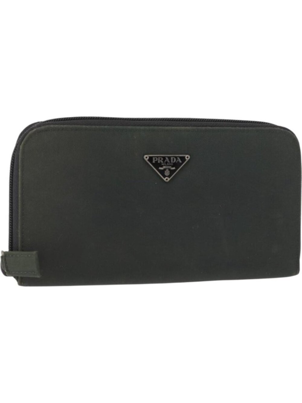 PRADA Long Wallet Nylon Khaki
